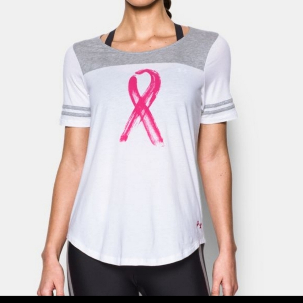Under Armour Breast Cancer Awareness Short Sleeve Shirt Size Small